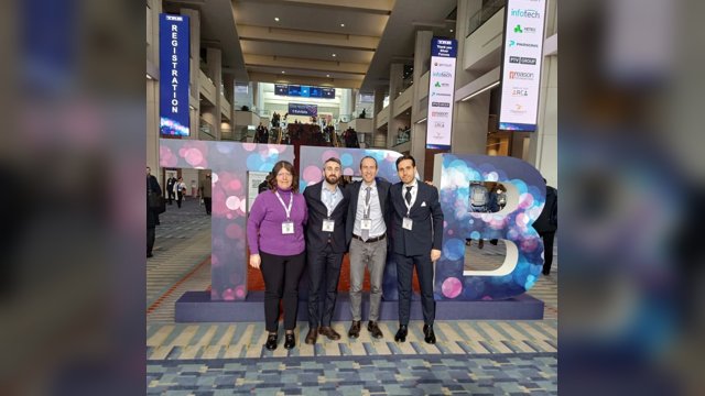 Ilaria Natale, Vincenzo Punzo, Gaetano Zaccaria and Davide Iannelli standing together at TRB 2024